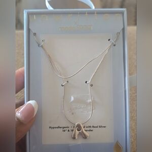 Unwritten Silver Necklace Name A Initials New Women
